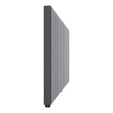 Oikiture Bed Frame Headboard Double Queen King Size Grey Velvet