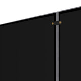 Oikiture Bed Frame Headboard Double Queen King Size Grey Velvet - Rear View