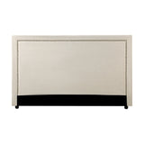 Oikiture Double Size Bed Headboard Bedhead Beige - Front View