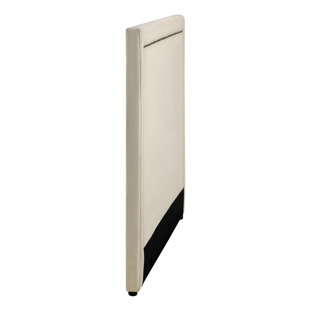 Oikiture Double Size Bed Headboard Bedhead Beige