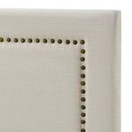Oikiture Double Size Bed Headboard Bedhead Beige