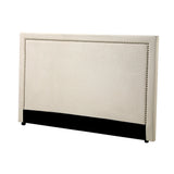 Oikiture King Single Bed Headboard Bedhead Beige