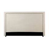 Oikiture King Single Bed Headboard Bedhead Beige
