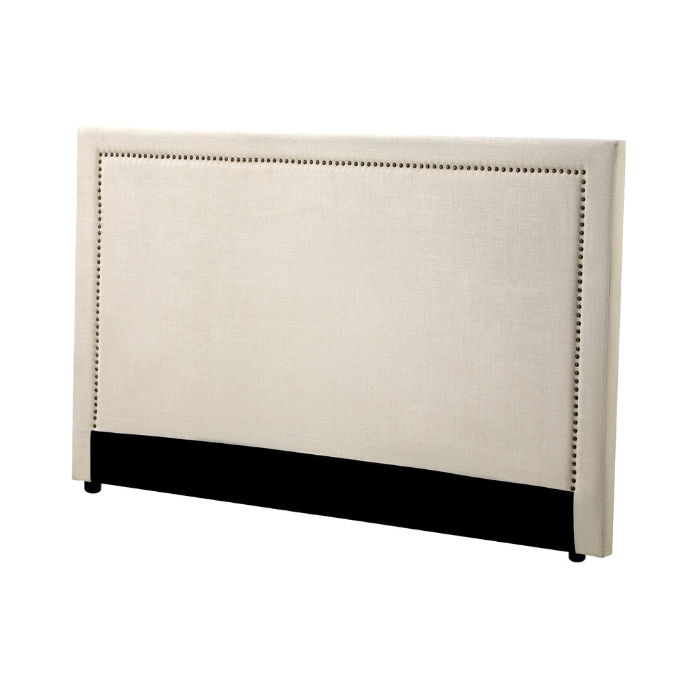 Oikiture Single Bed Headboard Bedhead Beige