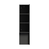Oikiture Headboard King Size Bedhead with Storage Shelves Black