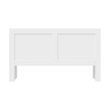 Oikiture Bed Head with Shelves King Size White