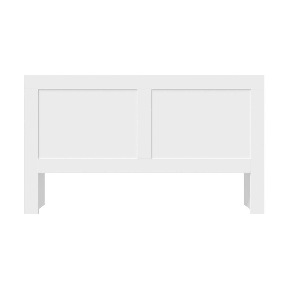 Oikiture Bed Head with Shelves King Size White