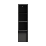 Oikiture Headboard Queen Size Bedhead with Storage Shelves Black