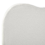 Oikiture Bed Head King Size Headboard Boucle Fabric White