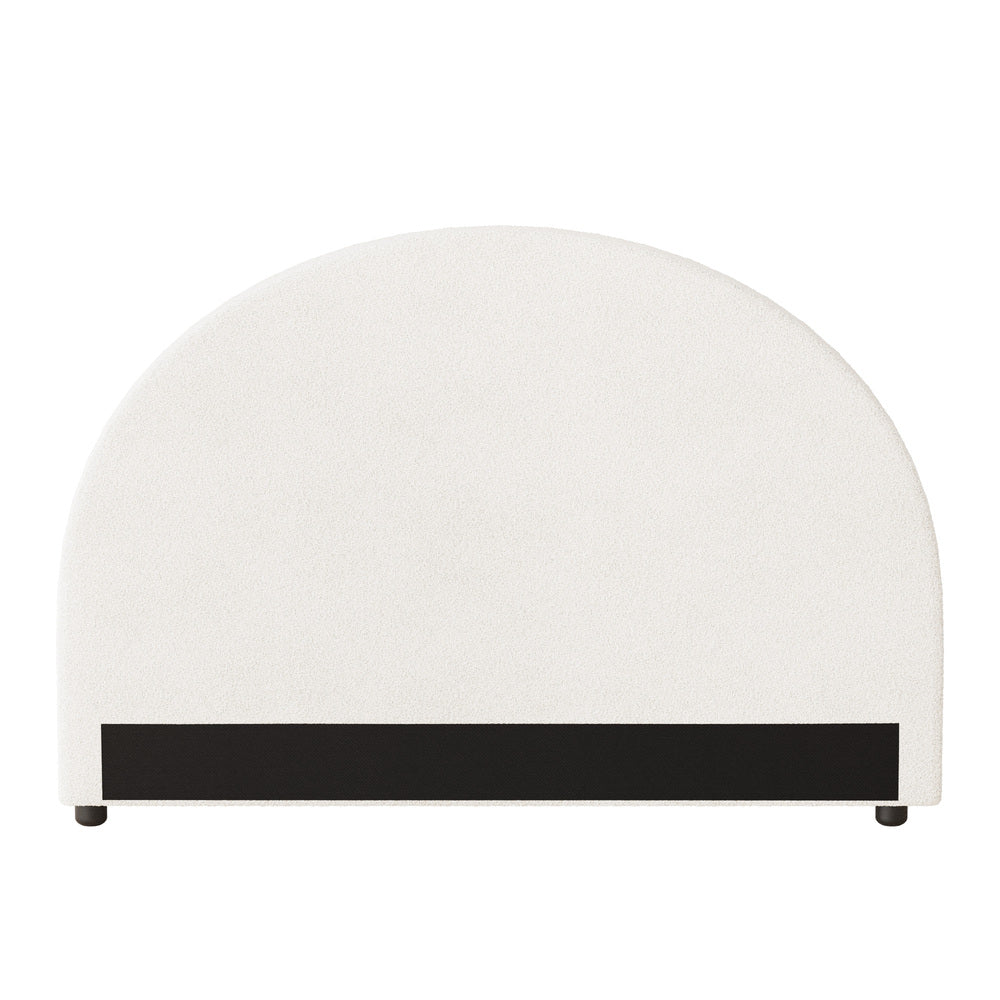 Oikiture Bed Head Double Size Headboard Boucle White