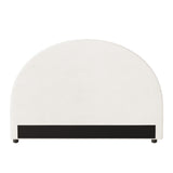 Oikiture Bed Head Double Size Headboard Boucle White - 45-Degree Angle