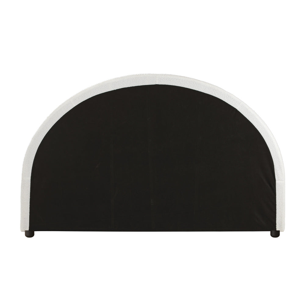 Oikiture Bed Head Double Size Headboard Boucle White