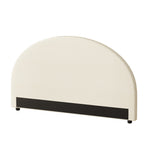 Oikiture Bed Head King Size Headboard Fabric Beige