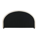 Oikiture Bed Head King Size Headboard Fabric Beige