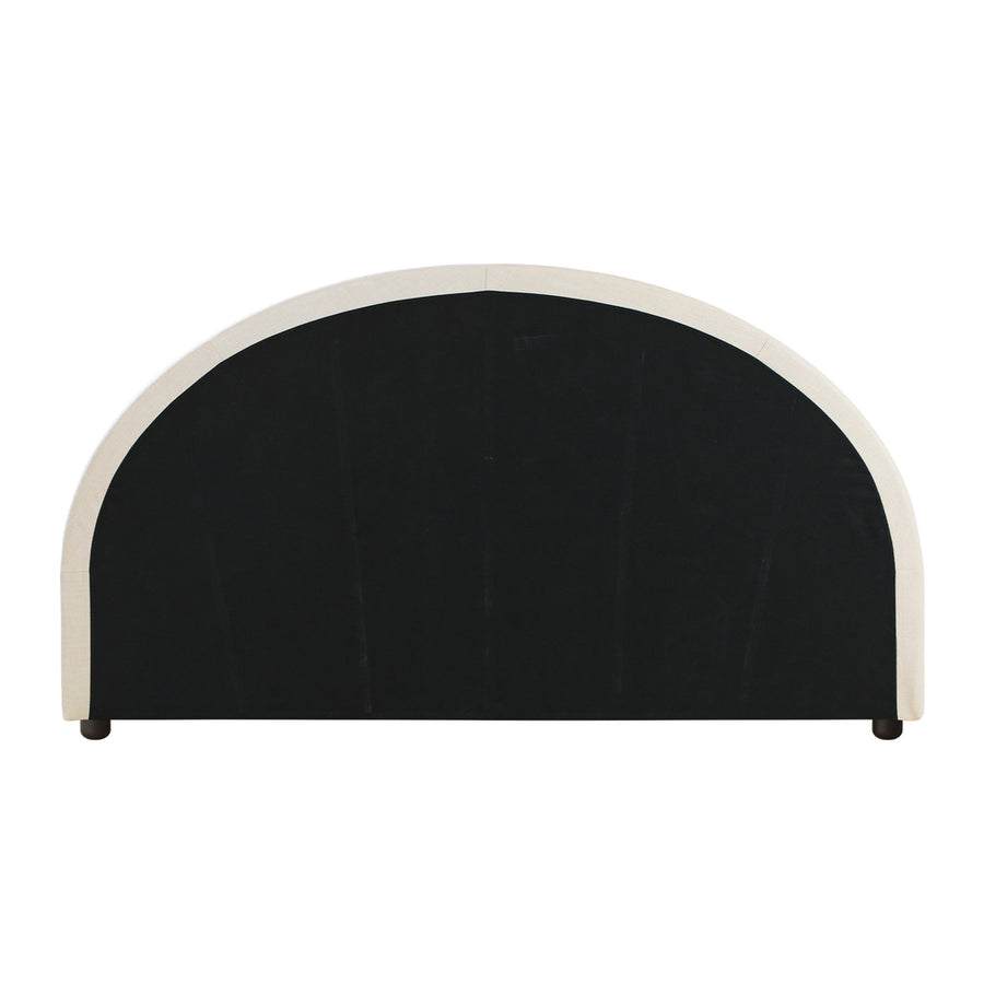 Oikiture Bed Head King Size Headboard Fabric Beige