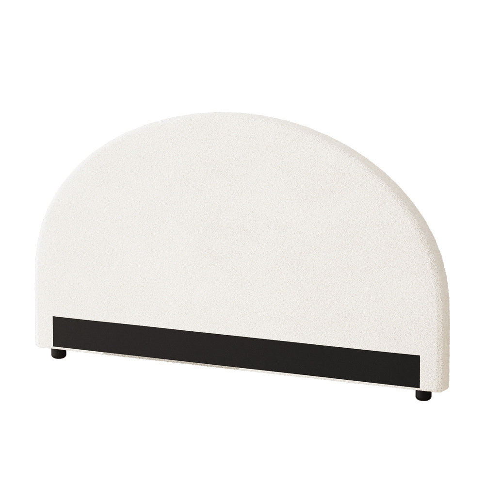 Oikiture Bed Head King Size Headboard Boucle White