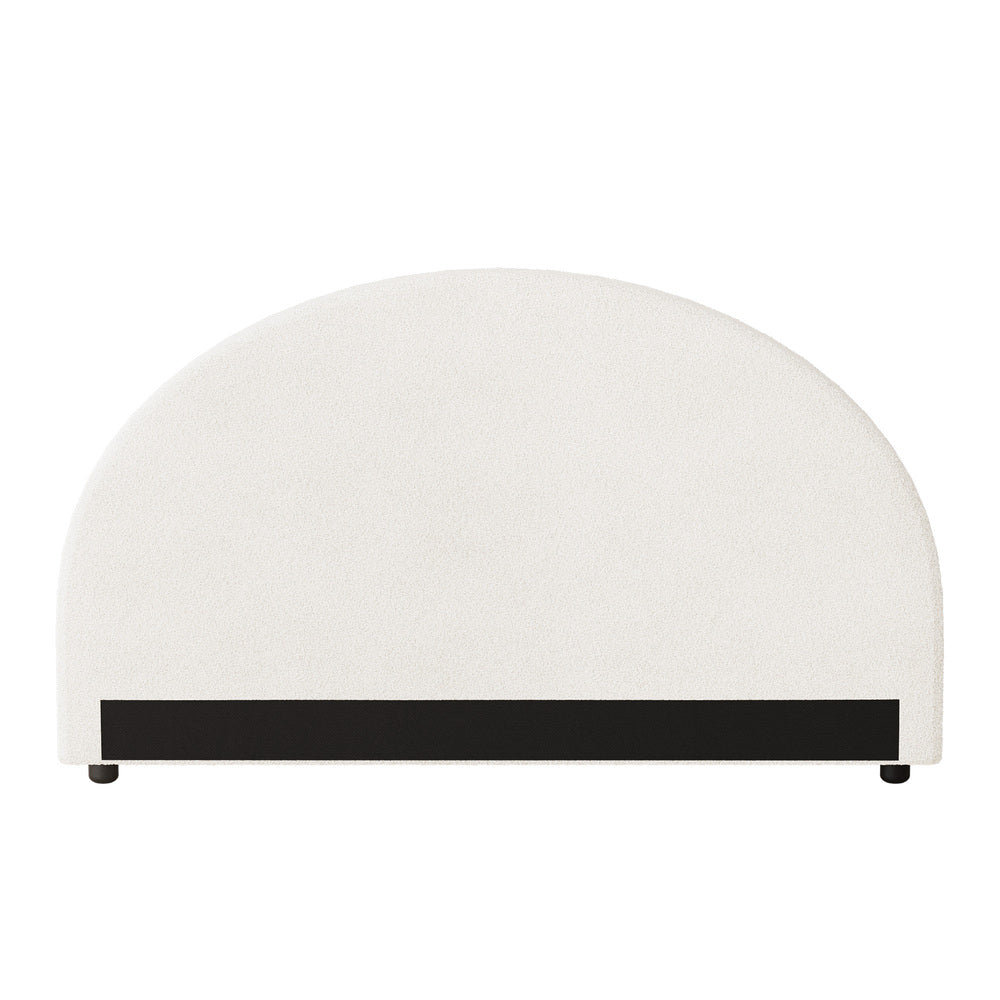 Oikiture Bed Head King Size Headboard Boucle White