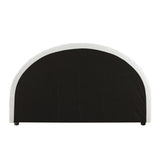 Oikiture Bed Head King Size Headboard Boucle White