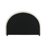 Oikiture Bed Head King Single Headboard Fabric Beige