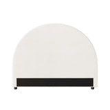 Oikiture Bed Head King Single Headboard Boucle White