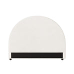 Oikiture Bed Head King Single Headboard Boucle White