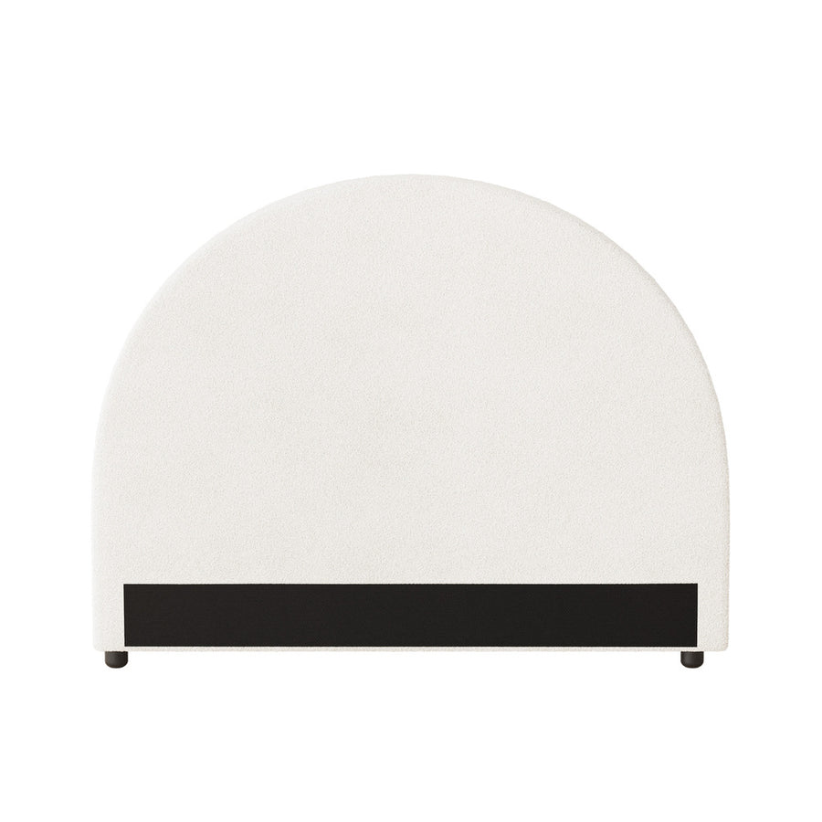 Oikiture Bed Head King Single Headboard Boucle White