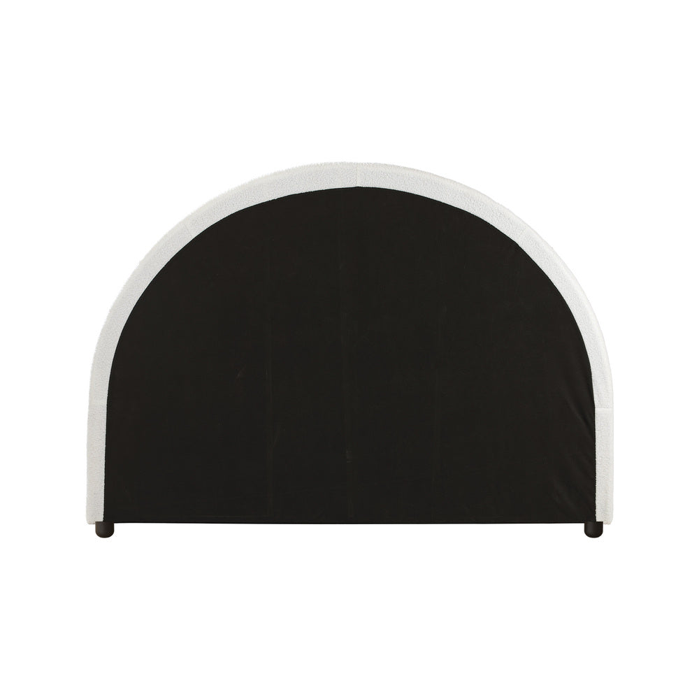 Oikiture Bed Head King Single Headboard Boucle White