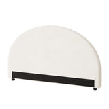 Oikiture Bed Head Queen Size Headboard Boucle White