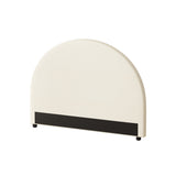 Oikiture Bed Head Single Size Headboard Fabric Beige