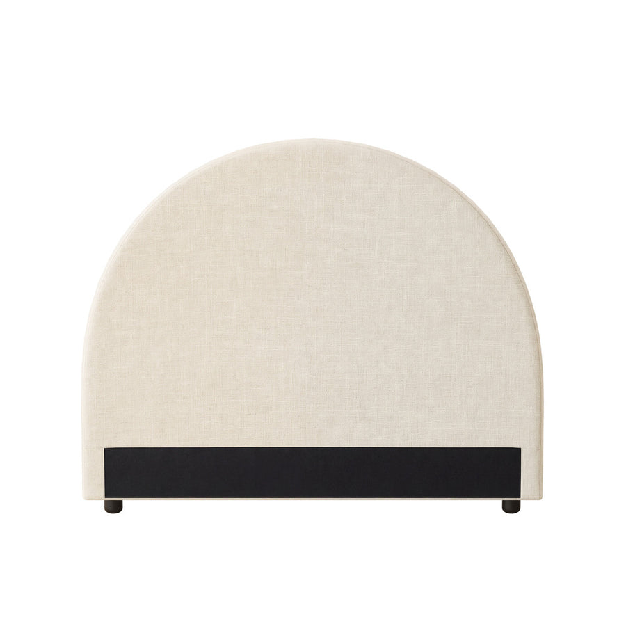 Oikiture Bed Head Single Size Headboard Fabric Beige