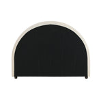 Oikiture Bed Head Single Size Headboard Fabric Beige