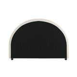 Oikiture Bed Head Single Size Headboard Fabric Beige - 45-Degree Angle