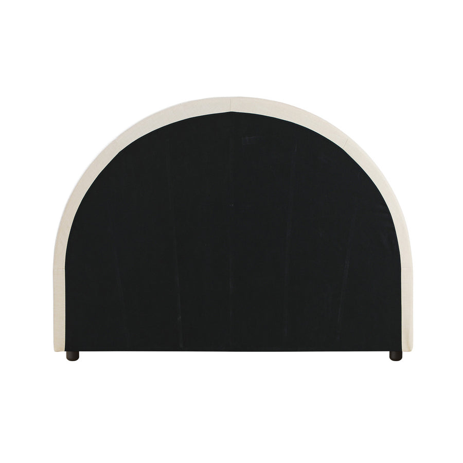 Oikiture Bed Head Single Size Headboard Fabric Beige