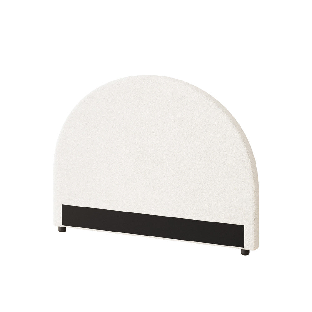 Oikiture Bed Head Single Size Headboard Boucle White