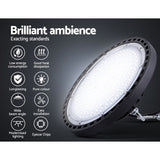 Leier LED High Bay Lights 100W UFO Industrial Workshop Warehouse Factory Lamp - Top-Down View