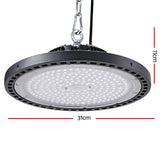 Leier LED High Bay Lights 150W UFO Industrial Workshop Warehouse Factory Lamp - Front View