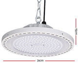 Leier LED High Bay Lights 150W UFO Industrial Shed Warehouse Factory Lamp White - Front View