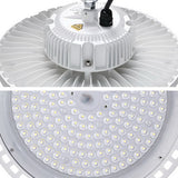 Leier LED High Bay Lights 150W UFO Industrial Shed Warehouse Factory Lamp White - 45-Degree Angle