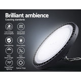 Leier LED High Bay Lights 200W UFO Industrial Workshop Warehouse Factory Lamp - Top-Down View