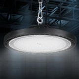 Leier LED High Bay Lights 200W UFO Industrial Workshop Warehouse Factory Lamp - Close-Up Angle