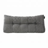 Giselle Headboard Pillow for Sitting in Bed, Upgraded Shredded Foam Reading Wedge Cushion for Lumbar Support, 320g Corduroy Backrest with Side Pockets for Dorm Daybed, Double - Extra Image