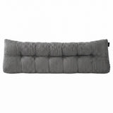Giselle Headboard Pillow for Sitting in Bed, Upgraded Shredded Foam Reading Wedge Cushion for Lumbar Support, 320g Corduroy Backrest with Side Pockets for Dorm Daybed, King - Extra Image