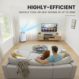 CARSON 4.7kW Portable Air Conditioner and Heater, with Dehumidifier Mode & Fan Cooler - Top-Down View