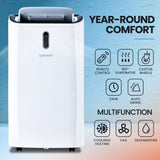 CARSON 4.7kW Portable Air Conditioner and Heater, with Dehumidifier Mode & Fan Cooler - Front View
