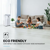 CARSON 4.7kW Portable Air Conditioner and Heater, with Dehumidifier Mode & Fan Cooler - Low Angle
