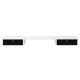 Artiss Standing Desk Desktop Storage Rack Shelf Removable Bookshelf Drawer 120cm - Side View