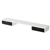 Artiss Standing Desk Desktop Storage Rack Shelf Removable Bookshelf Drawer 120cm - Close-Up Angle