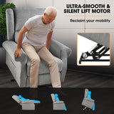 FORTIA Electric Recliner Lift Heat Chair for Elderly, Massage, Heat Therapy, Aged Care, Grey - Top-Down View