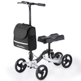 EQUIPMED Eclipse 136kg Capacity SoftRide Suspension Premium Knee Scooter - Silver