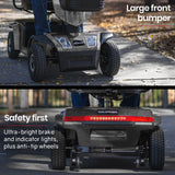 EQUIPMED VentureCruise Extra Large-Sized Electric Mobility Scooter For Elderly - Grey - Extra Image